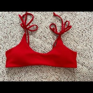Zaful red bikini top